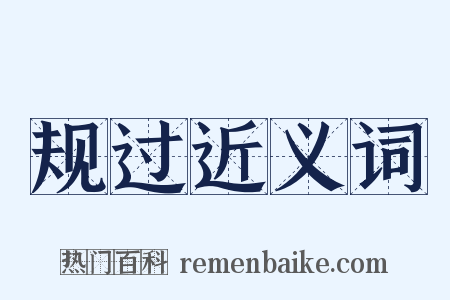 规过近义词是什么意思的图片